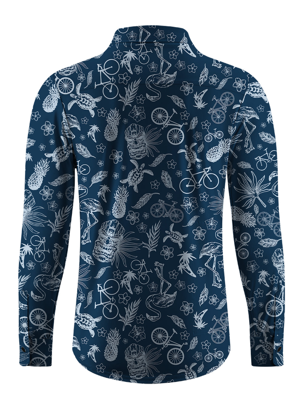 Orionride Marine Life Men's Stretchy Breathable Long Sleeve Gravel Shirt