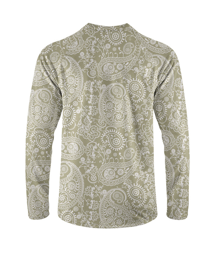 Orionride Wonderful Cashew Flower Long Sleeve Downhill Jersey