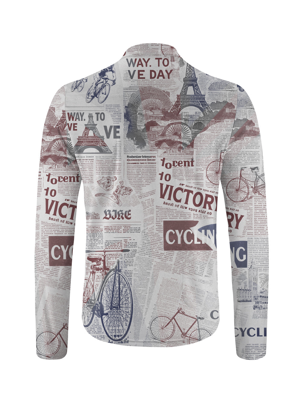 Orionride Ride To Victory Long Sleeve Half Zipper Mountain Bike Jersey