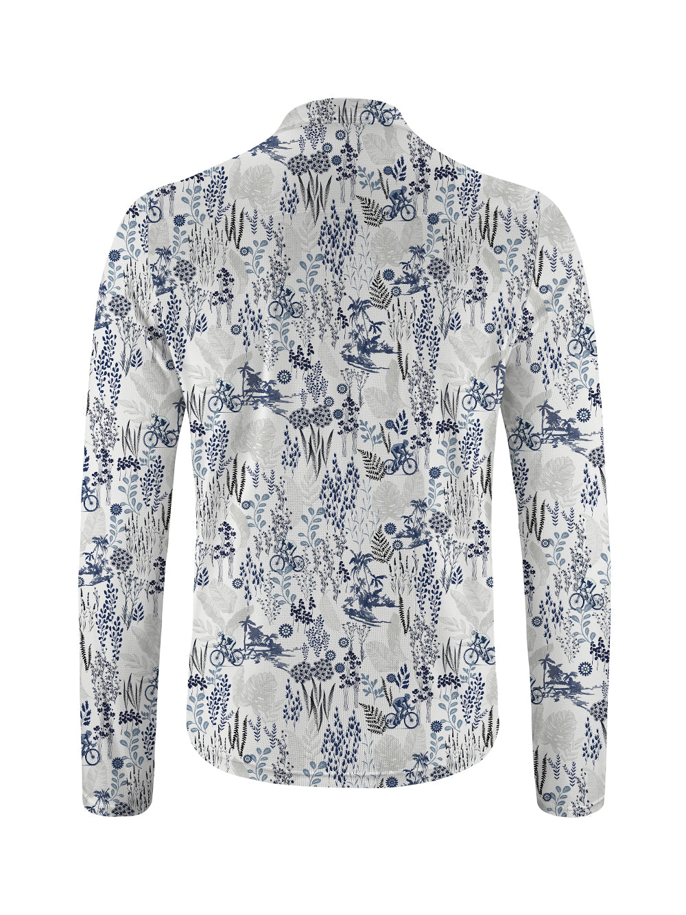 Orionride Dense Forest Long Sleeve Half Zipper Mountain Bike Jersey