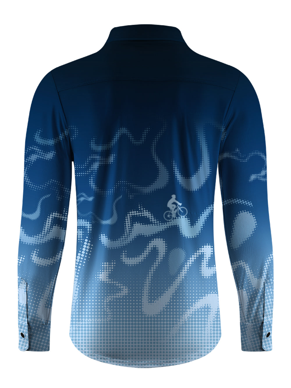 Orionride Virtual Contours Men's Stretchy Breathable Long Sleeve Gravel Shirt