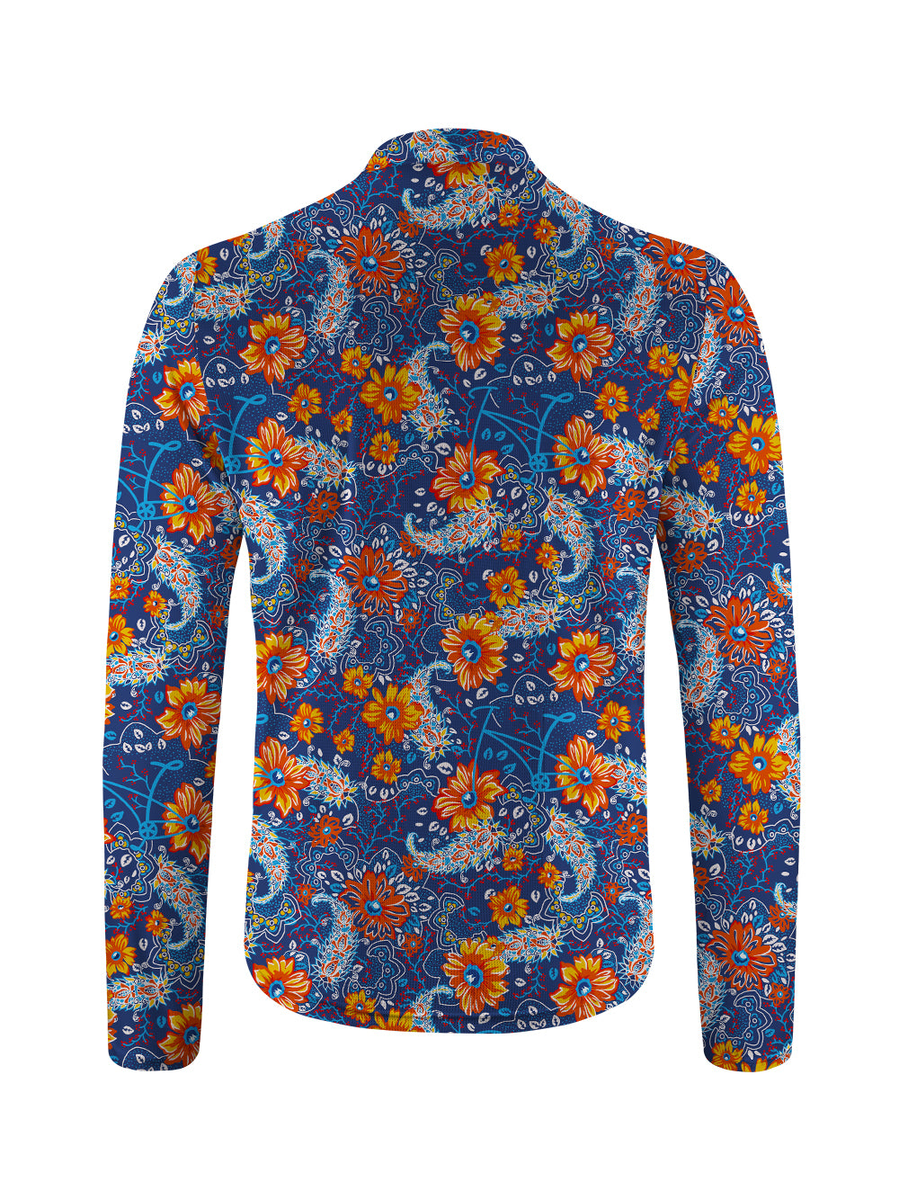 Orionride Sunset Garden Long Sleeve Half Zipper Mountain Bike Jersey