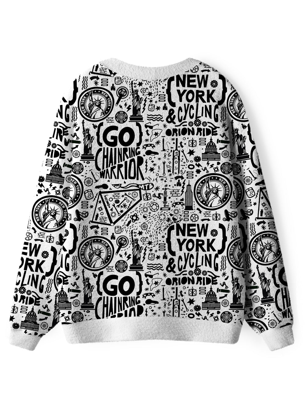 Orionride Go To New York Men's Cardigan Knit Sweaters