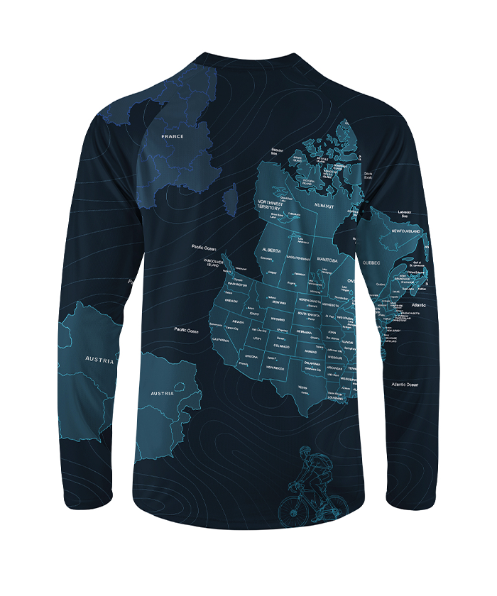 Orionride Travel Around The World Long Sleeve Downhill Jersey