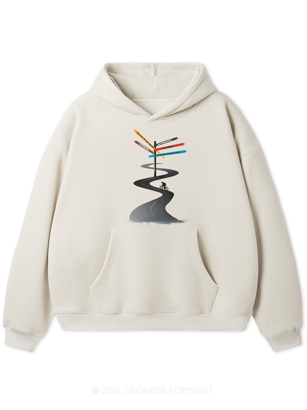 Orionride Direction Sign Fleece Hoodie
