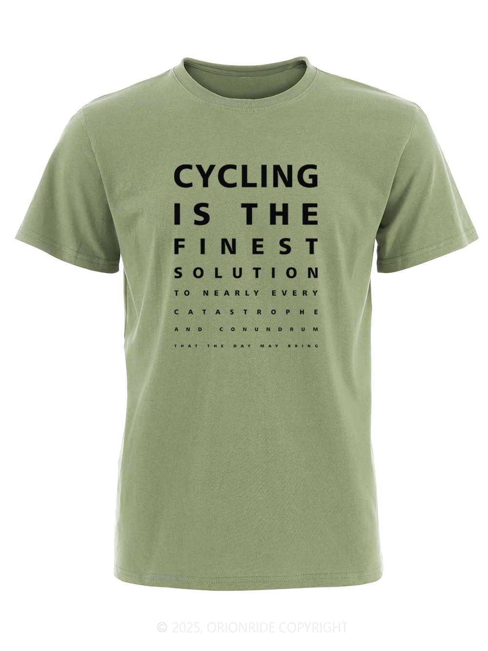 Orionride Funny Vision Chart Short Sleeves Bike T-Shirt