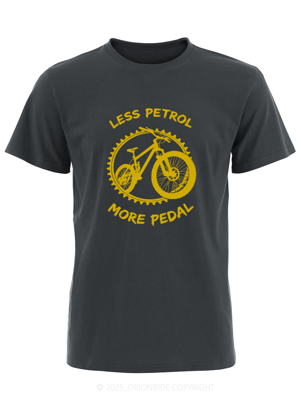 Orionride Less Petrol More Pedal Short Sleeves Bike T-Shirt