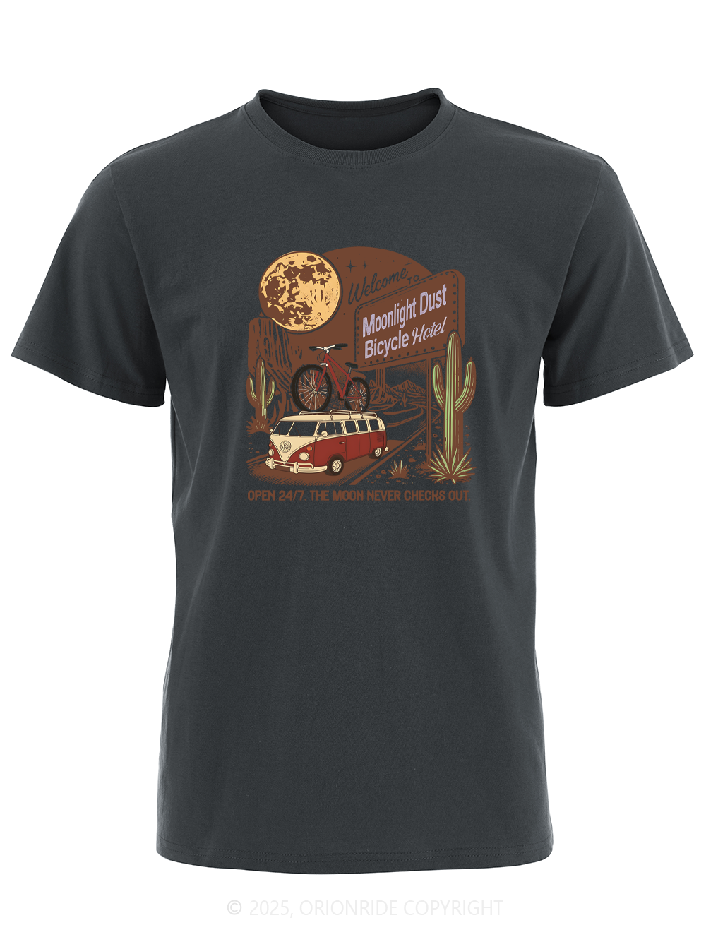 Orionride Moonlight Dust Bicycle Hotel Short Sleeves Bike T-Shirt