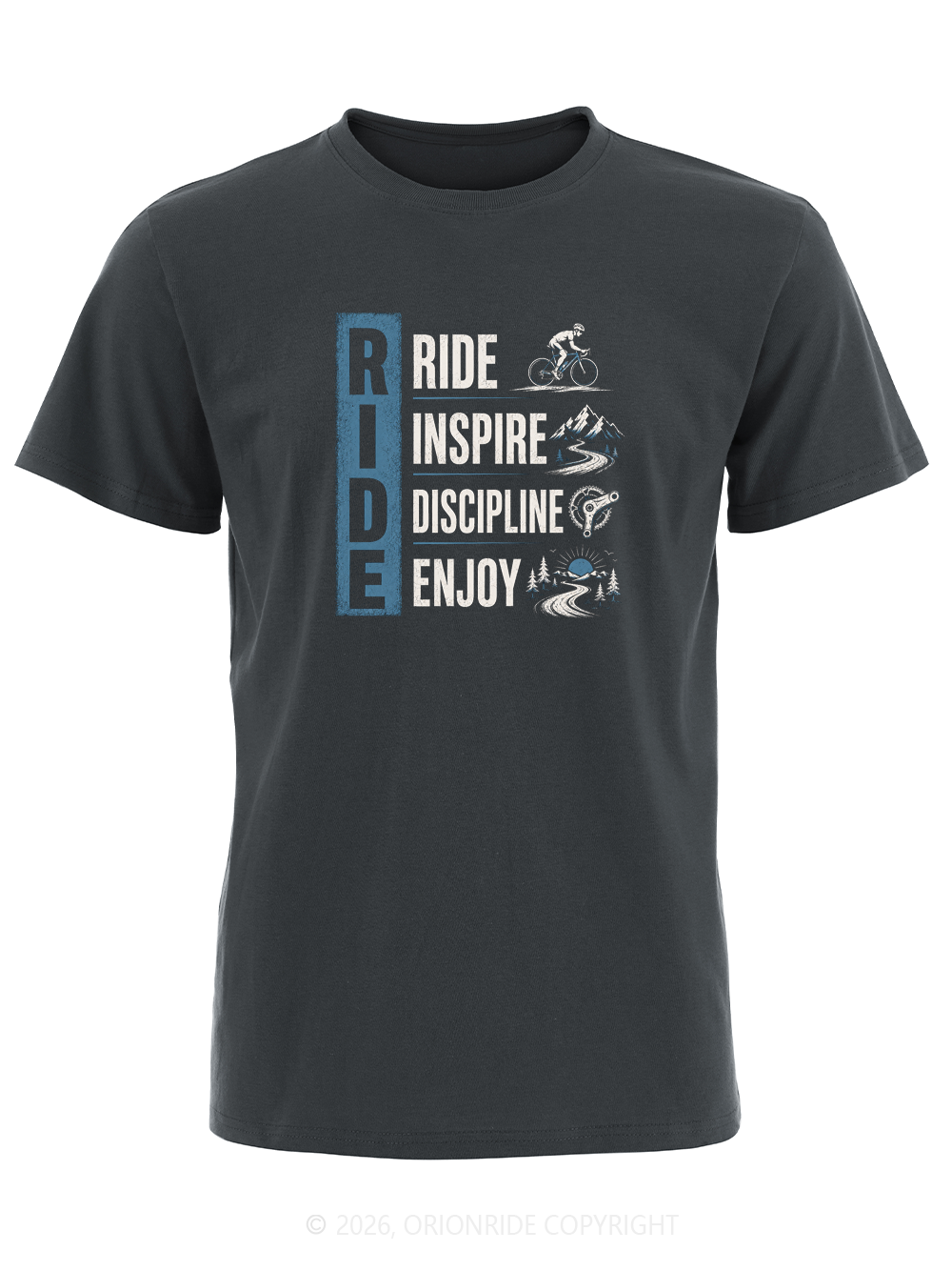 Orionride Rhythmic Motion Poetry Short Sleeves Bike T-Shirt