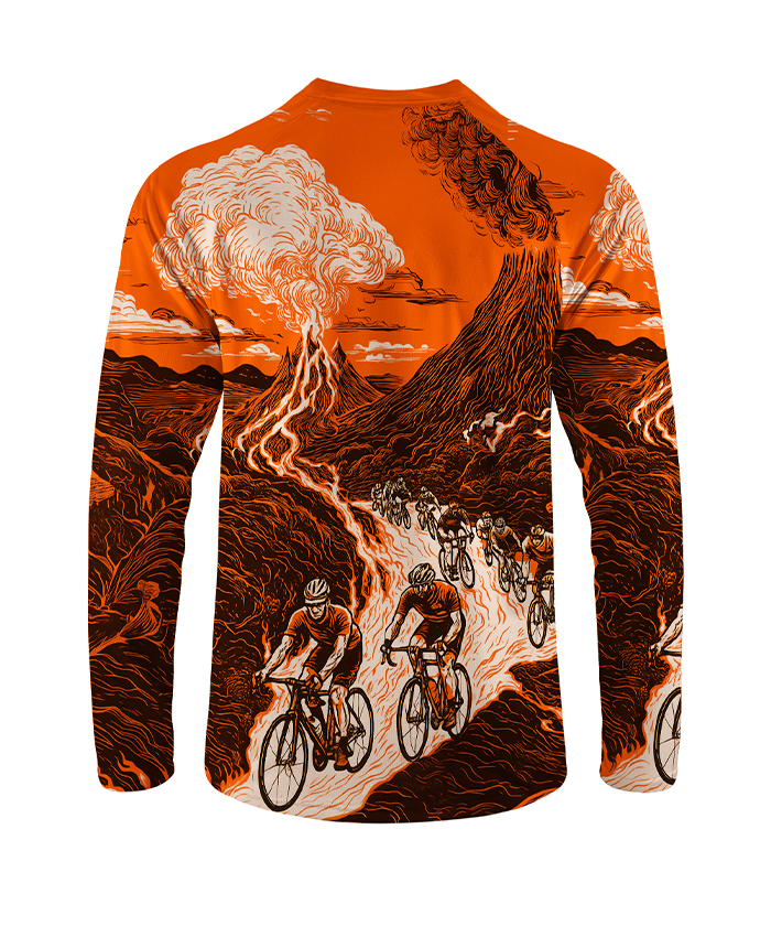 Orionride Volcanic Eruption Long Sleeve Downhill Jersey