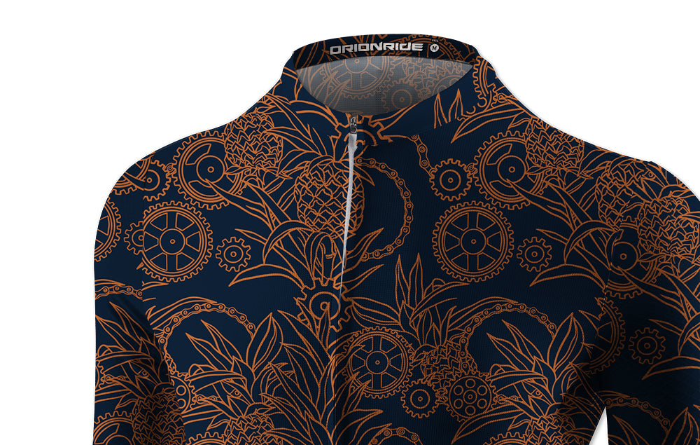 Orionride Pineapple Isle Long Sleeve Cycling Jersey