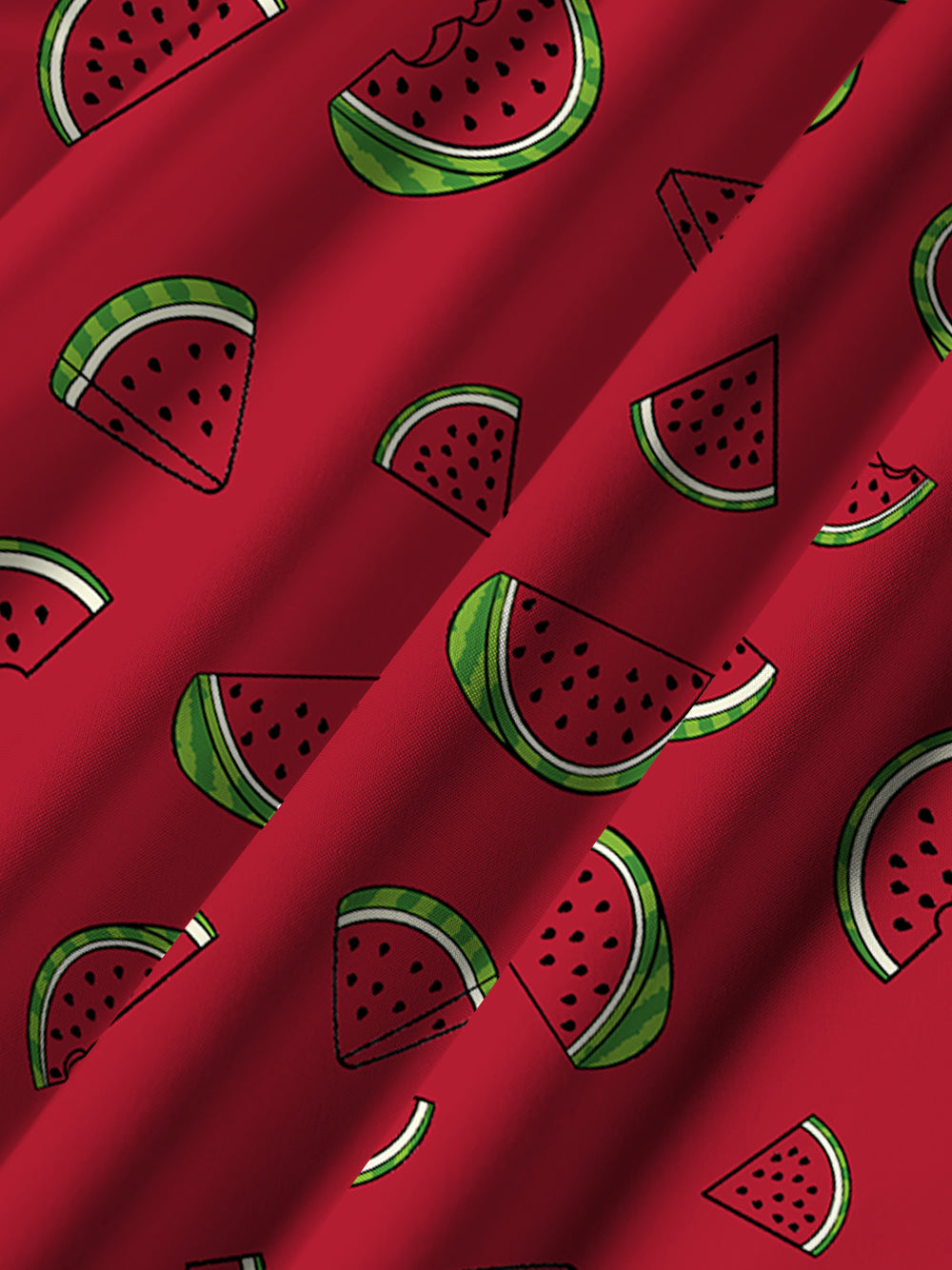 Orionride Fresh Watermelon Zipper Pockets Ultra Lightweight Short Sleeves Gravel Shirt
