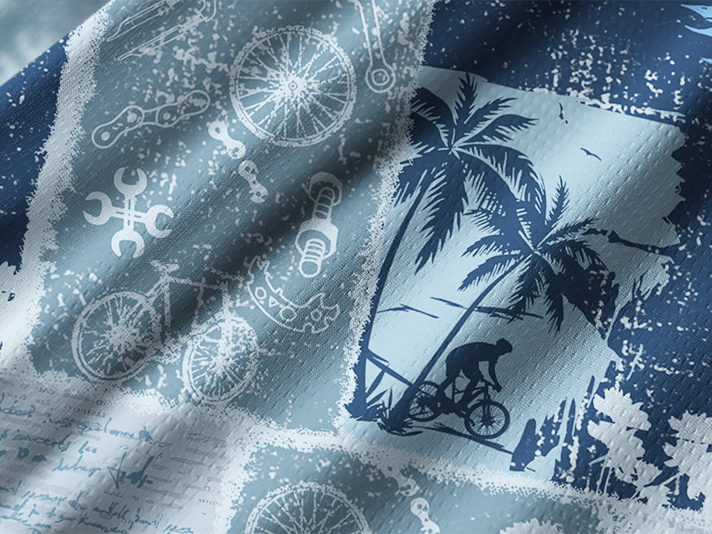 Orionride Cycling Newspaper Long Sleeve Downhill Jersey