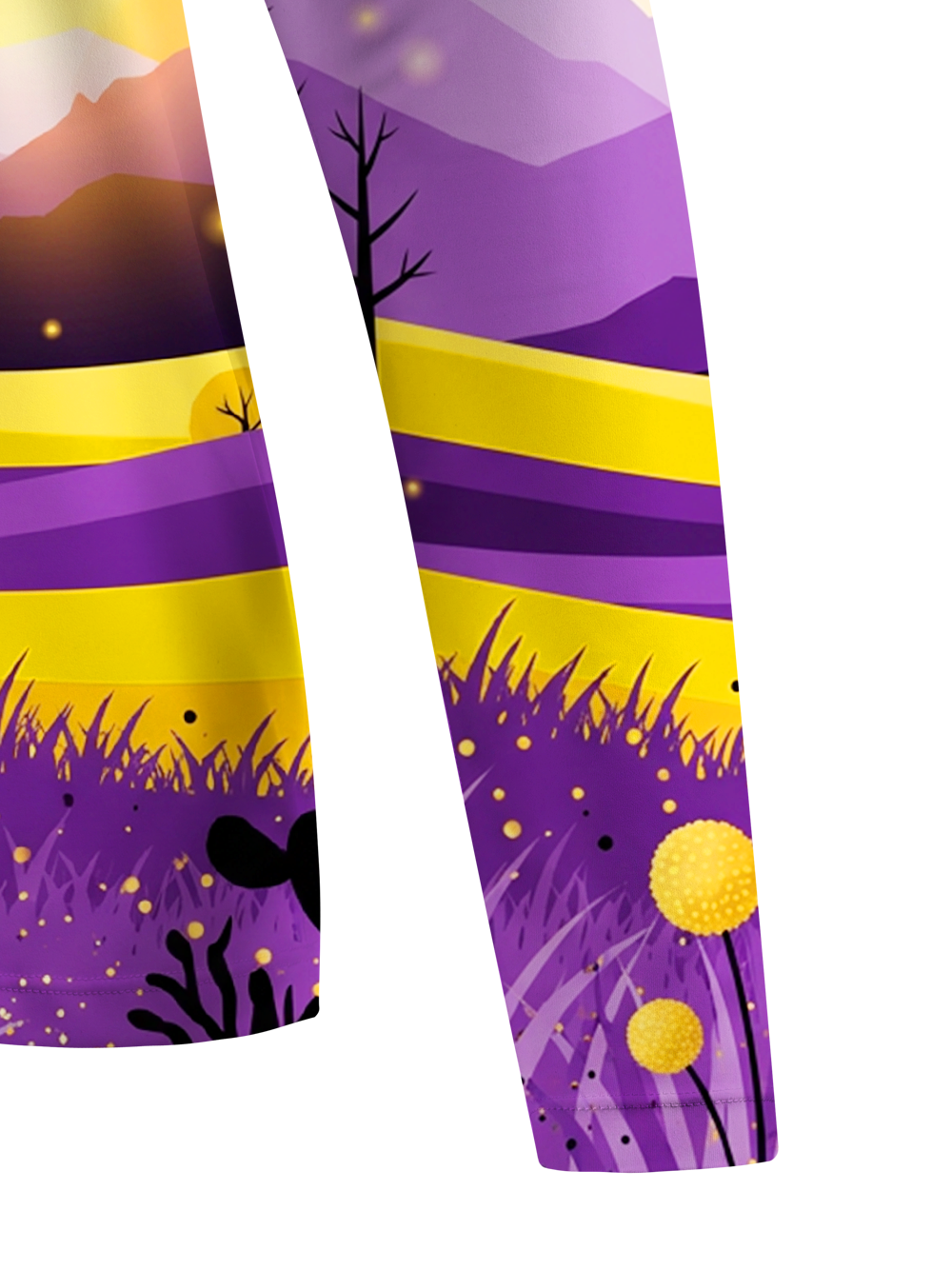 Orionride Purple Golden Field Women's Quick Dry Downhill Jersey