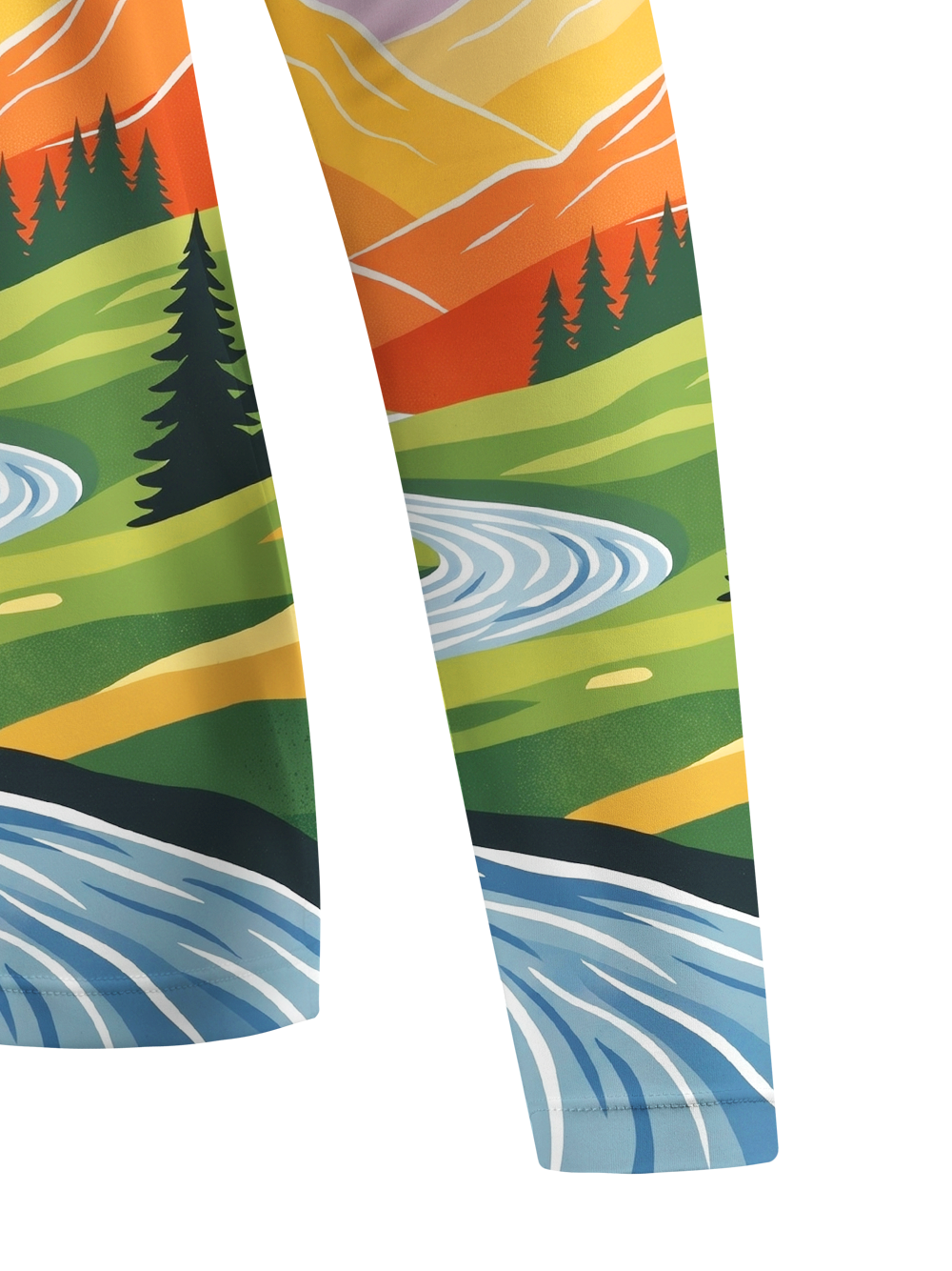 Orionride Panoramic Mountain Peaks Women's Quick Dry Downhill Jersey