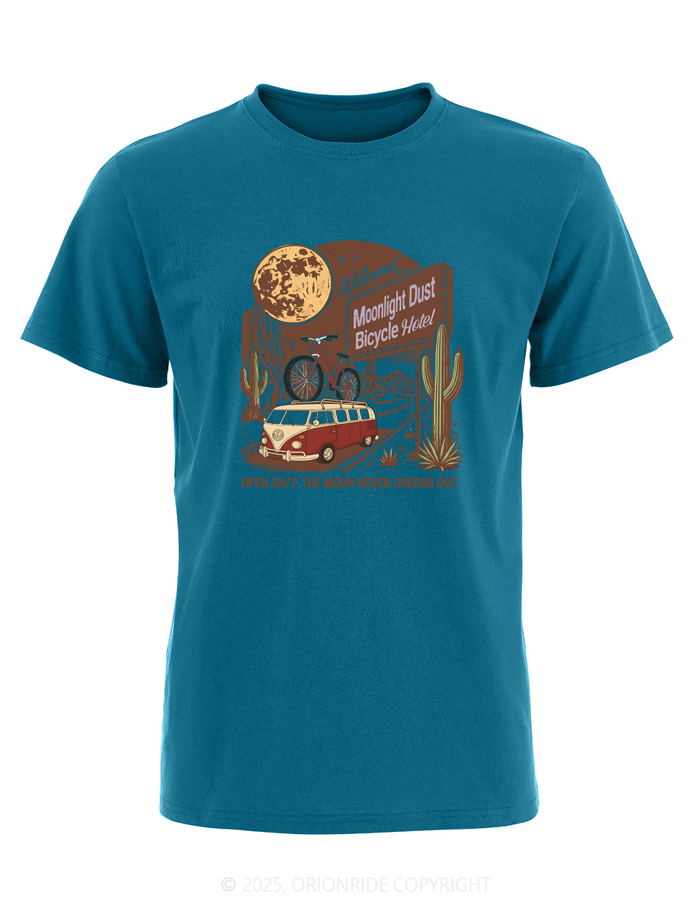Orionride Moonlight Dust Bicycle Hotel Short Sleeves Bike T-Shirt