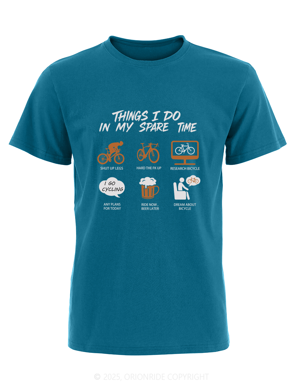 Orionride Awesome Schedule Short Sleeves Bike T-Shirt