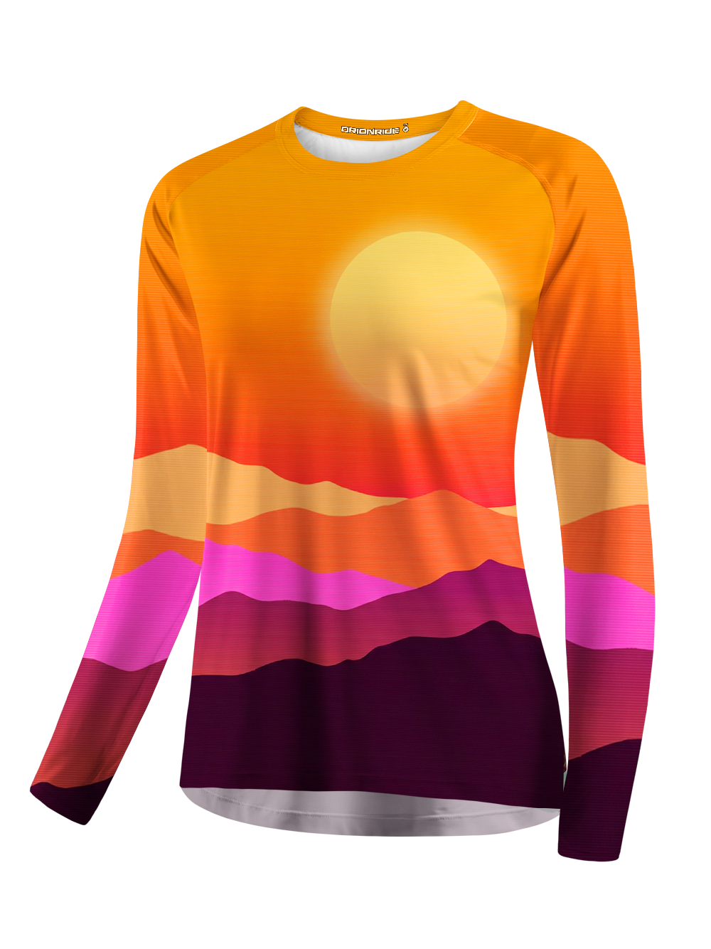 Orionride Mountain Silhouette Women's Quick Dry Downhill Jersey