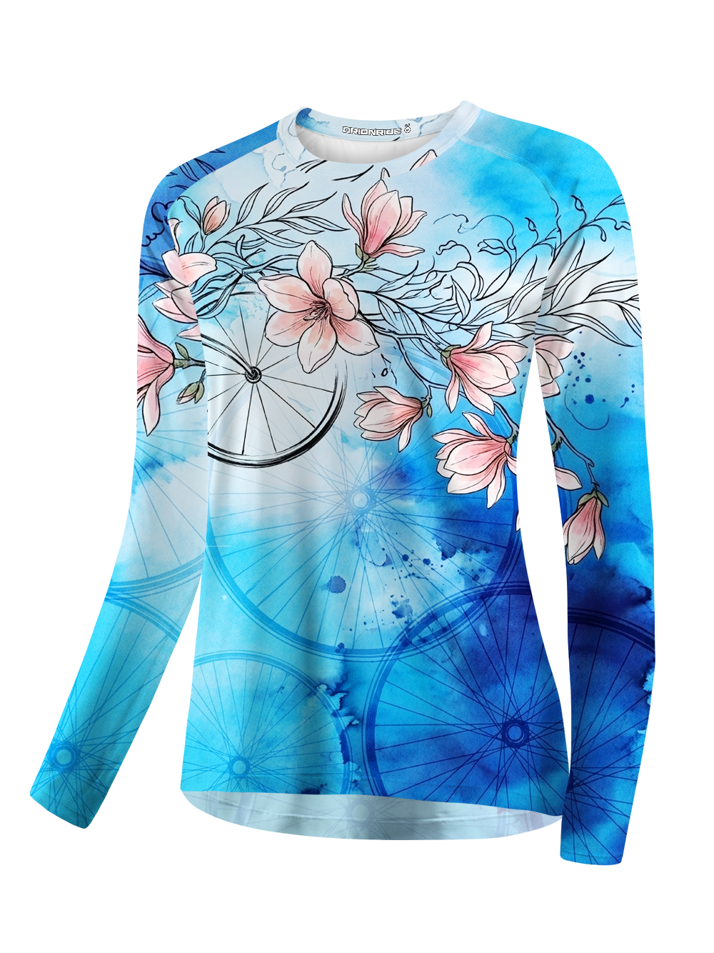 Orionride Ink-Wash Wheels Women's Quick Dry Downhill Jersey