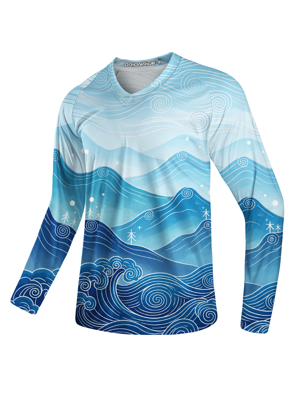Orionride Wave Texture Long Sleeve Downhill Jersey