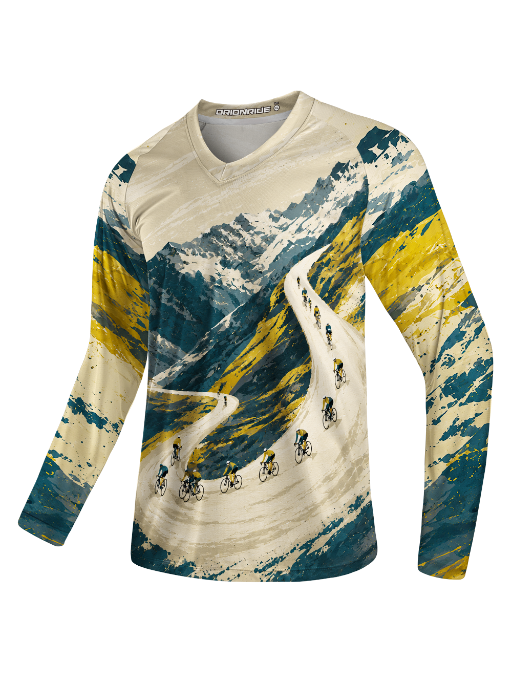 Orionride Conquer The Mountain Peak Long Sleeve Downhill Jersey