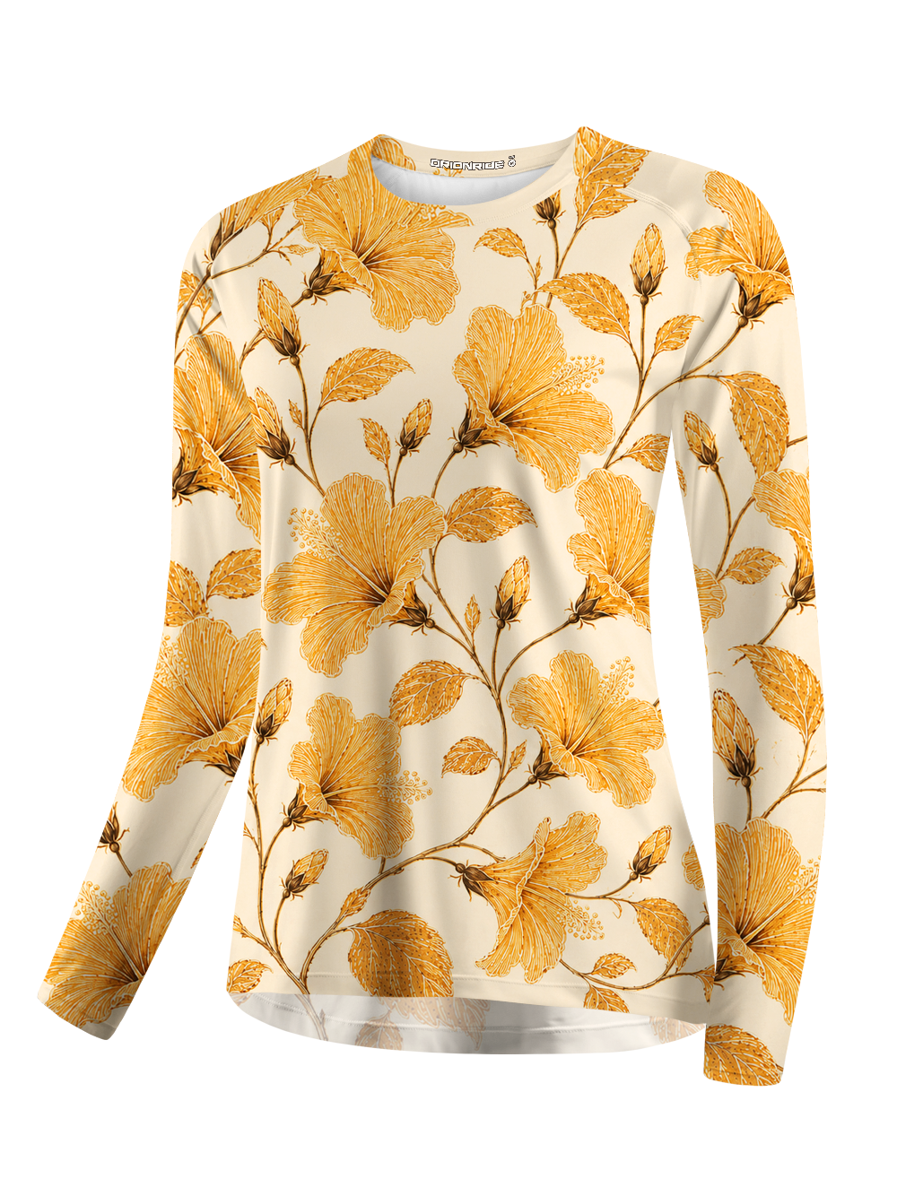 Orionride Gold Line Hibiscus Women's Quick Dry Downhill Jersey