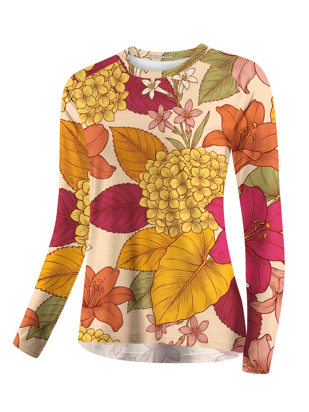 Orionride Vibrant flowers Women's Quick Dry Downhill Jersey