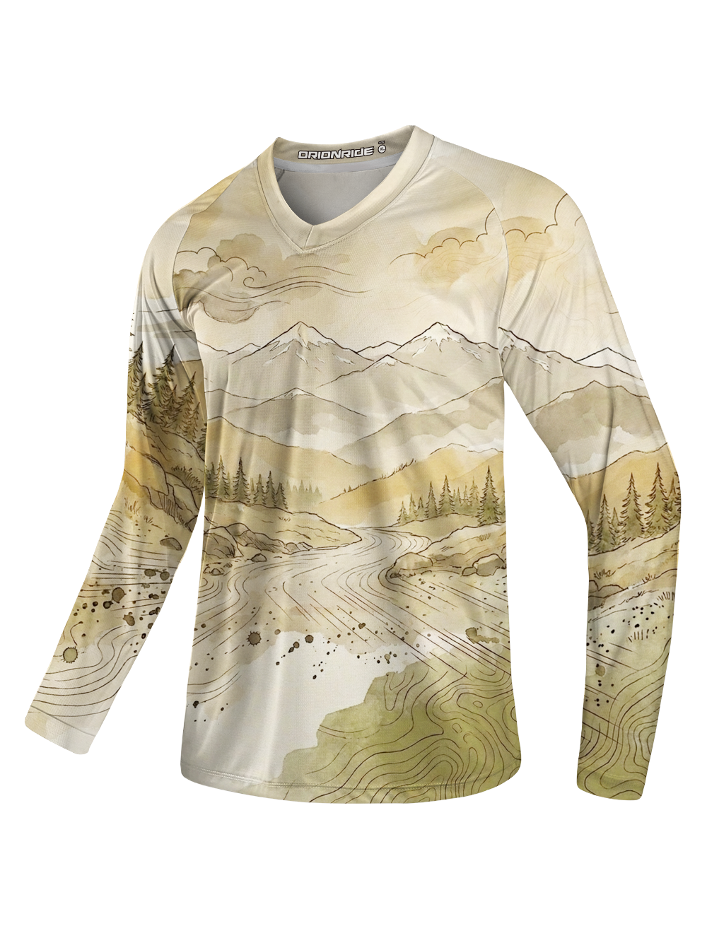 Orionride Ink Contour Long Sleeve Downhill Jersey