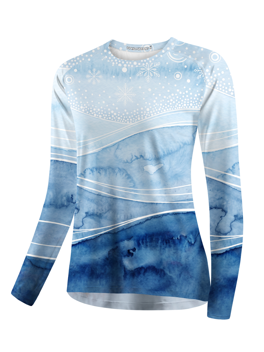 Orionride Snowflakes Drift Down Women's Quick Dry Downhill Jersey