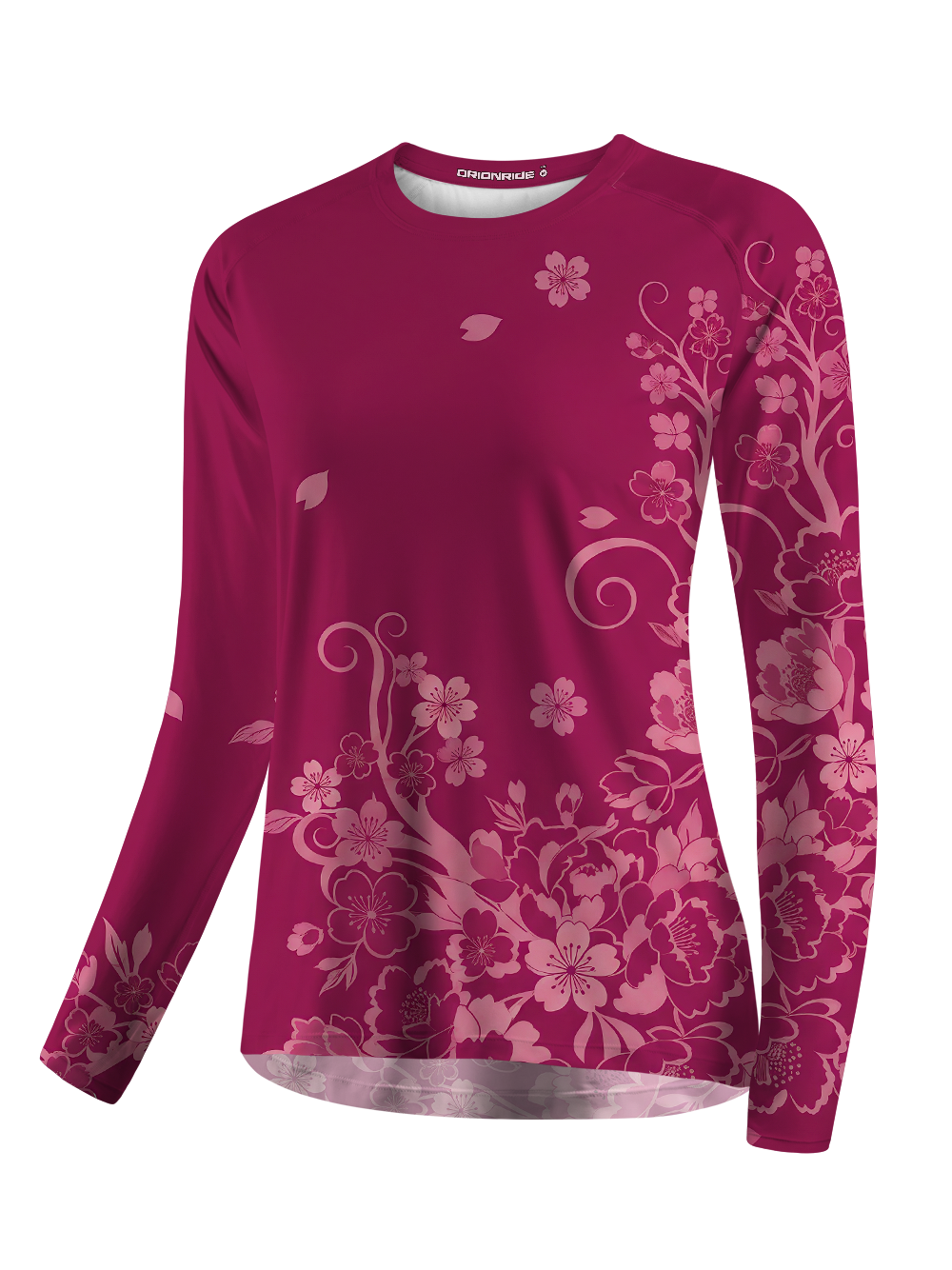 Orionride Gradient Cherry Blossoms Women's Quick Dry Downhill Jersey