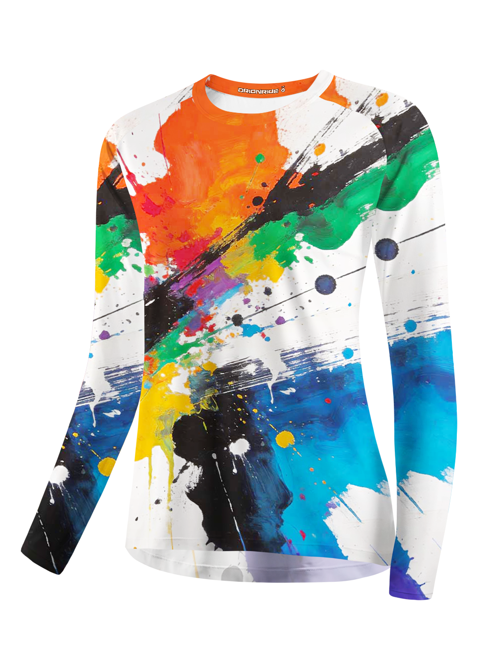 Orionride Color Splatter Ink Women's Quick Dry Downhill Jersey