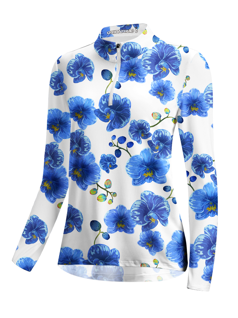 Orionride Morning Glory Women's Quarter Zipper Long Sleeve Jersey