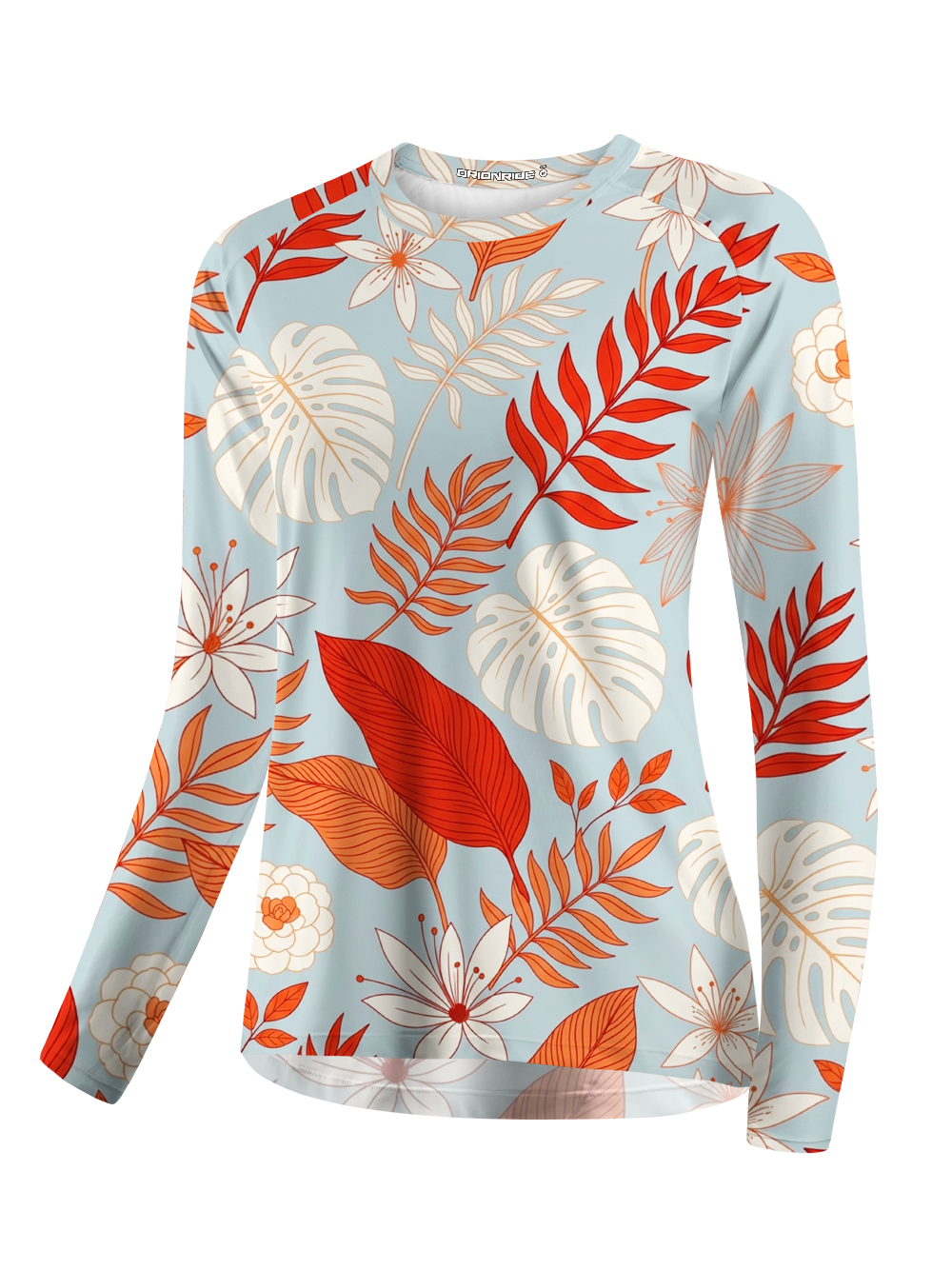 Orionride Tropical Floral Pattern Women's Quick Dry Downhill Jersey