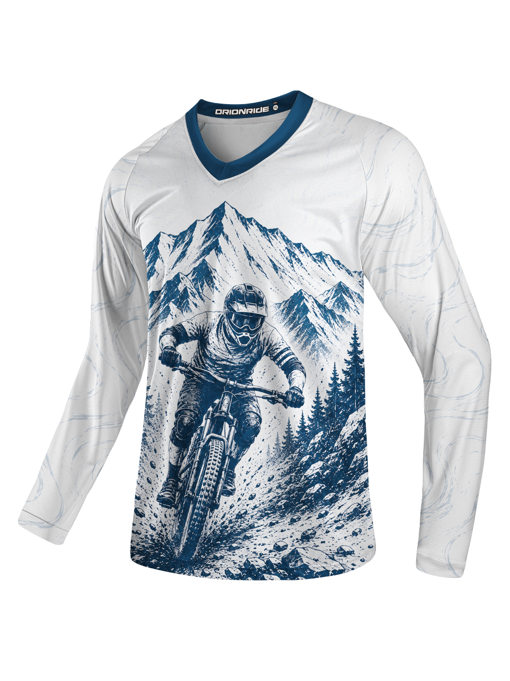 Orionride Tall Pine Forest Long Sleeve Downhill Jersey