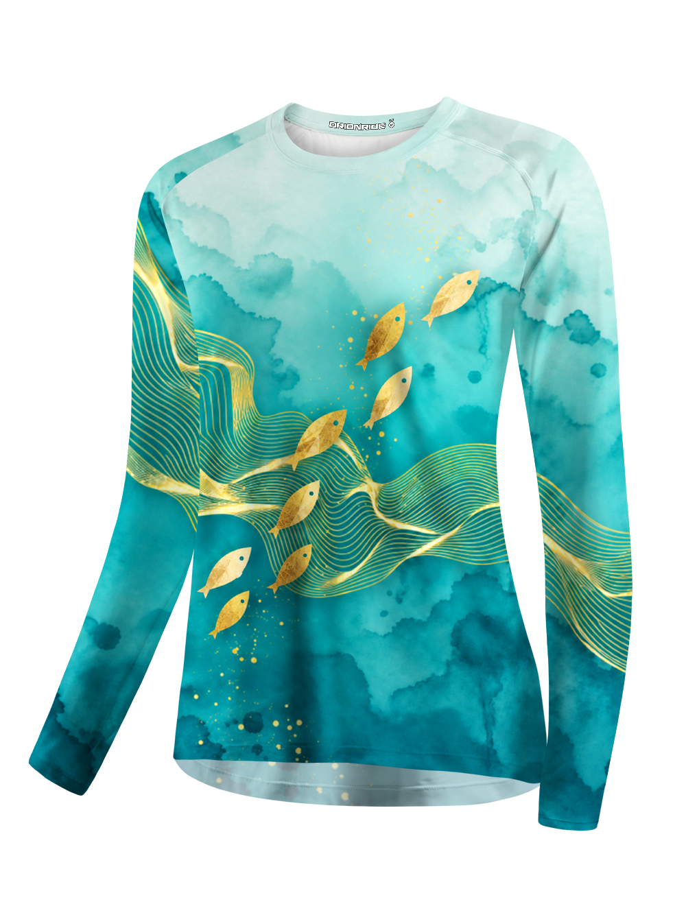 Orionride Golden Fish Current Women's Quick Dry Downhill Jersey