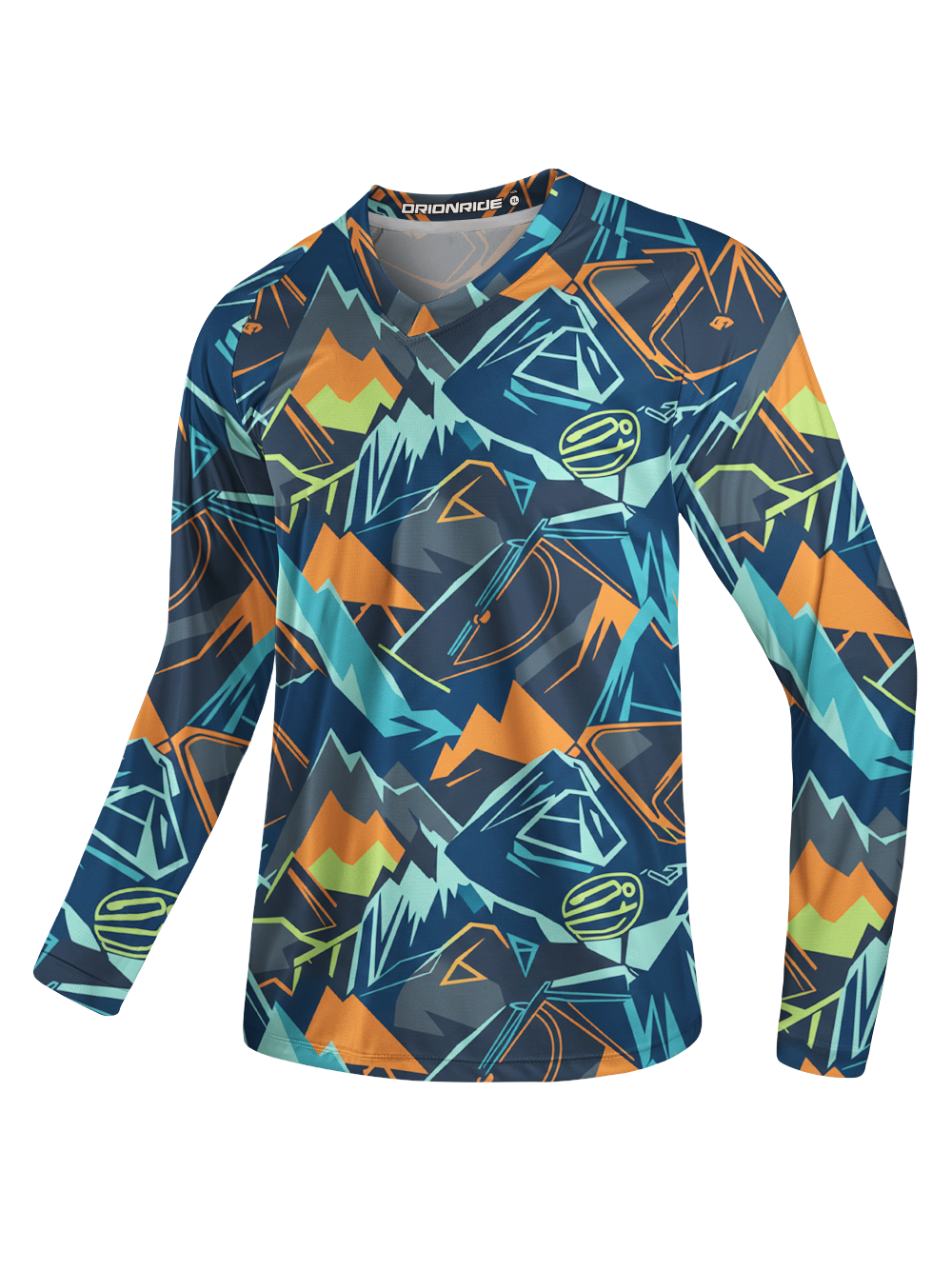 Orionride Track Markings Long Sleeve Downhill Jersey