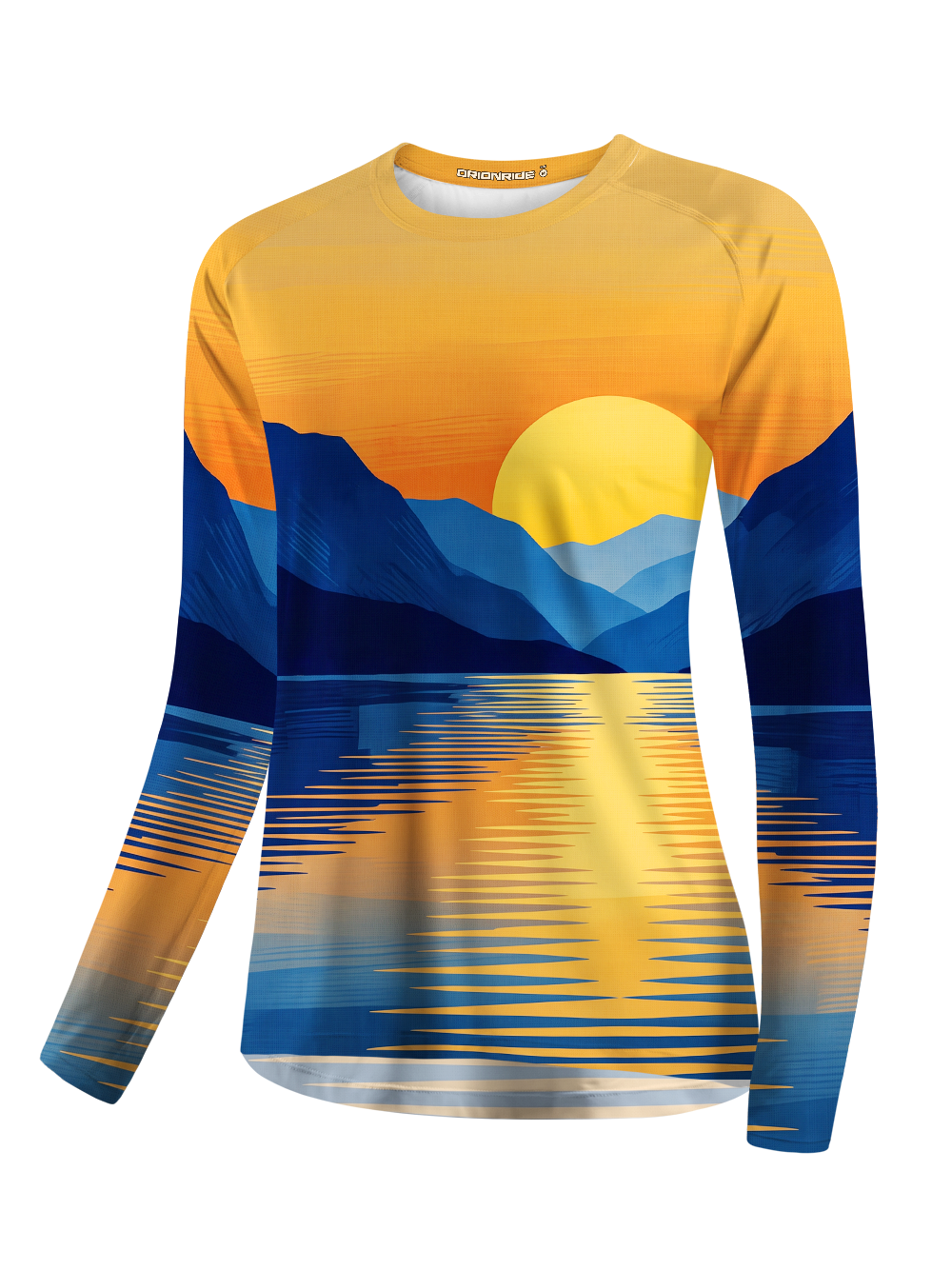 Orionride Gold Blue Mountain Women's Quick Dry Downhill Jersey