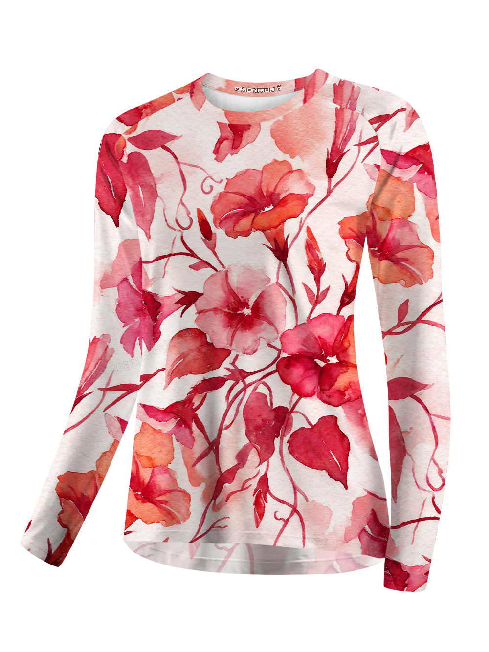 Orionride Pink Vine Flower Women's Quick Dry Downhill Jersey
