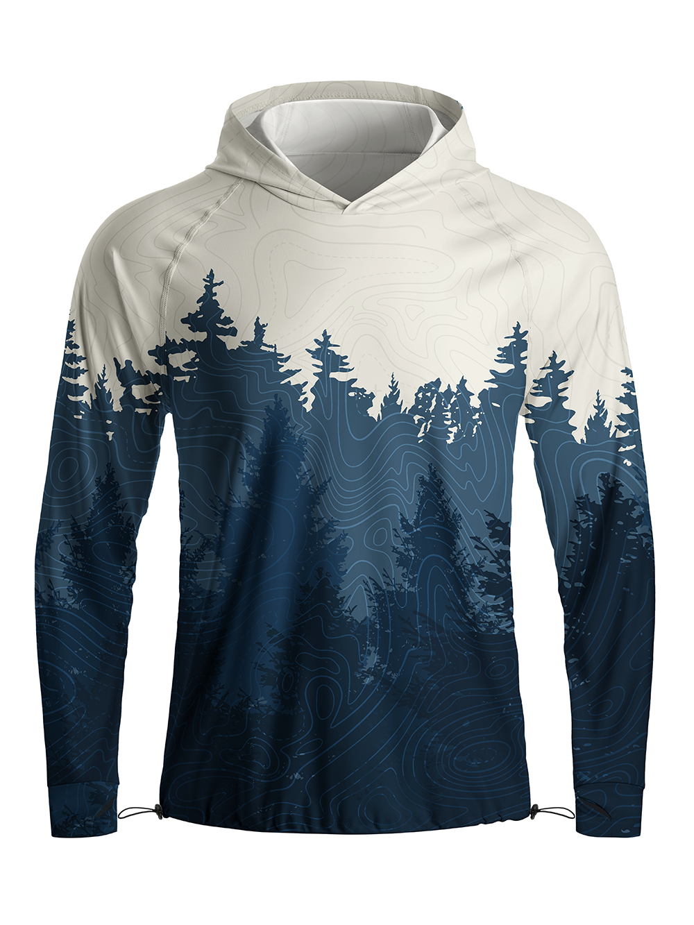 Orionride Night Woods Long Sleeve Cycling Hoodie Shirt