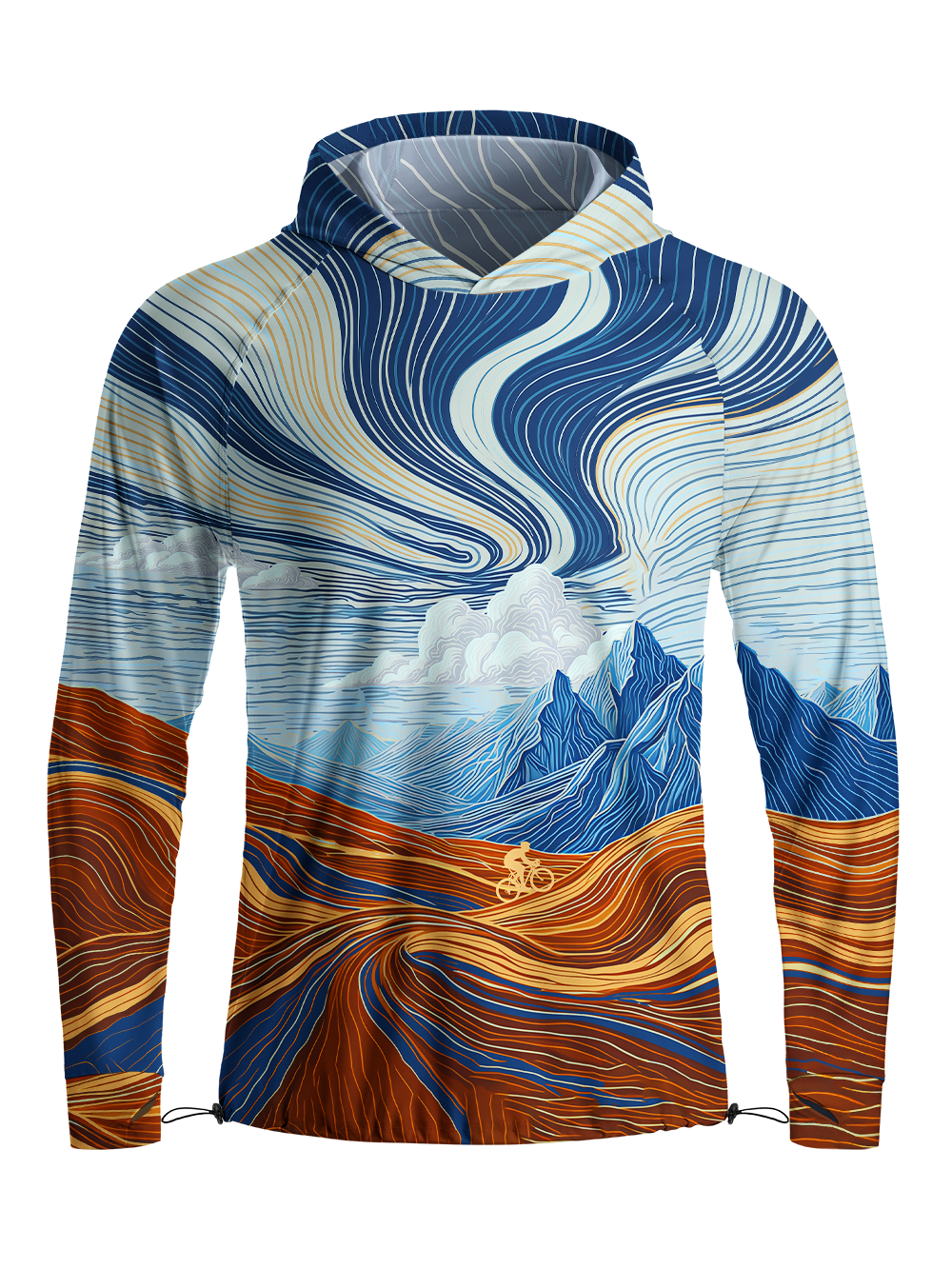 Orionride Flow Ride Long Sleeve Cycling Hoodie Shirt