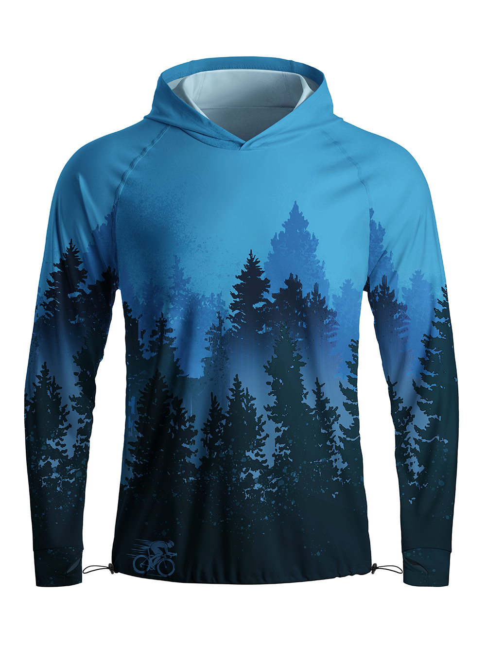 Orionride Explore The Forest Long Sleeve Cycling Hoodie Shirt