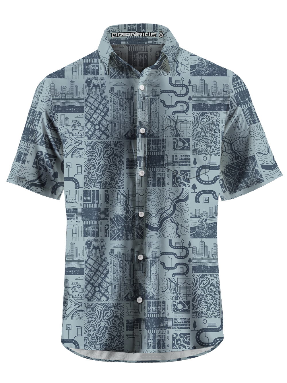 Orionride City Trail Code Zipper Pockets Ultra Lightweight Short Sleeves Gravel Shirt