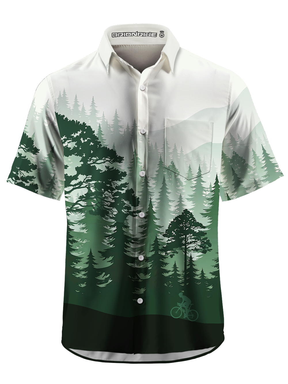Orionride Silent Pines Zipper Pockets Ultra Lightweight Short Sleeves Gravel Shirt