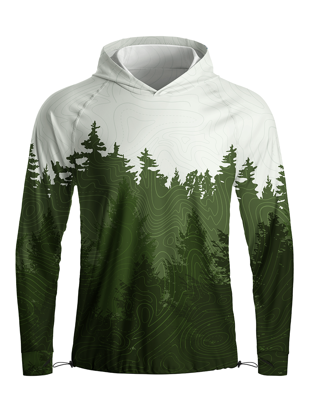 Orionride Night Woods Long Sleeve Cycling Hoodie Shirt