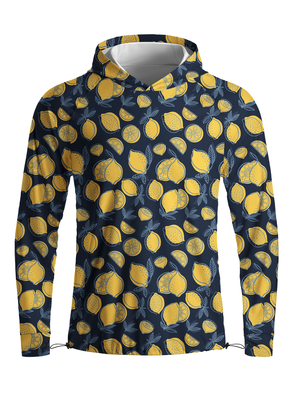 Orionride Lemon Night Long Sleeve Cycling Hoodie Shirt
