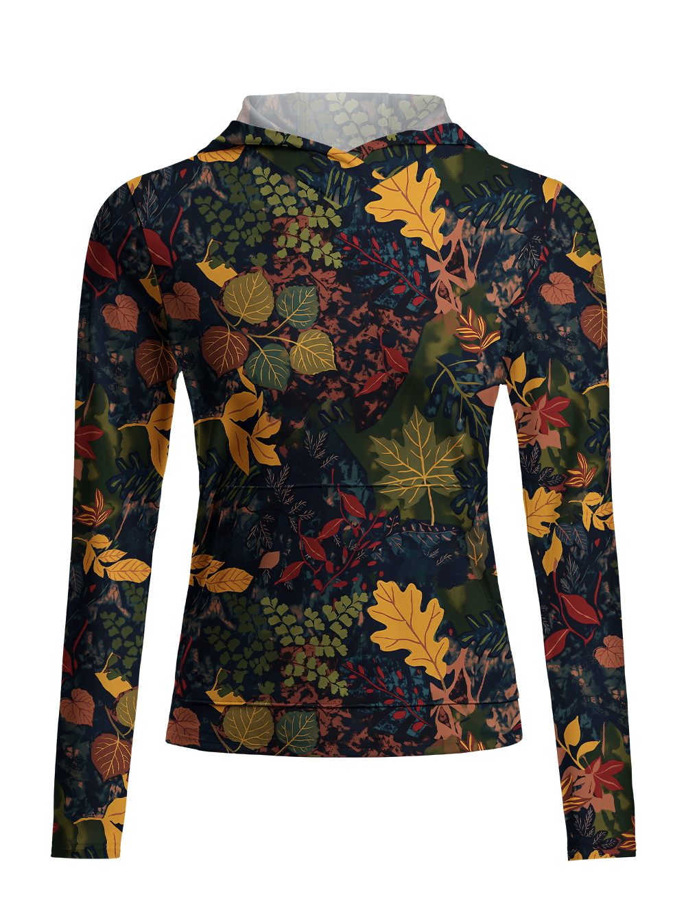 Orionride Fallen Leaves Women's Long Sleeve Cycling Hoodie Shirt