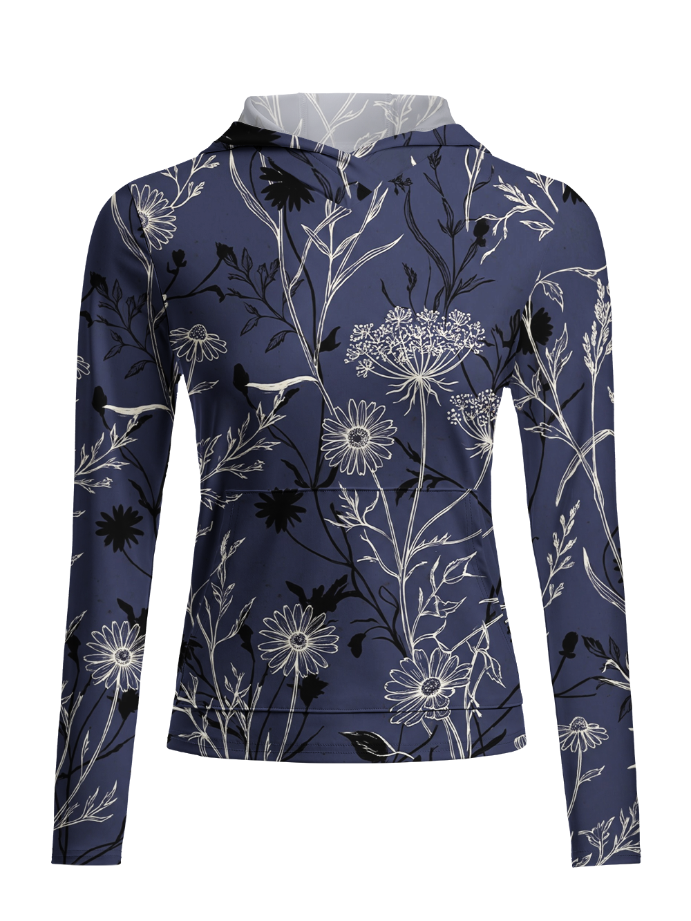 Orionride Flowering Branches Women's Long Sleeve Cycling Hoodie Shirt