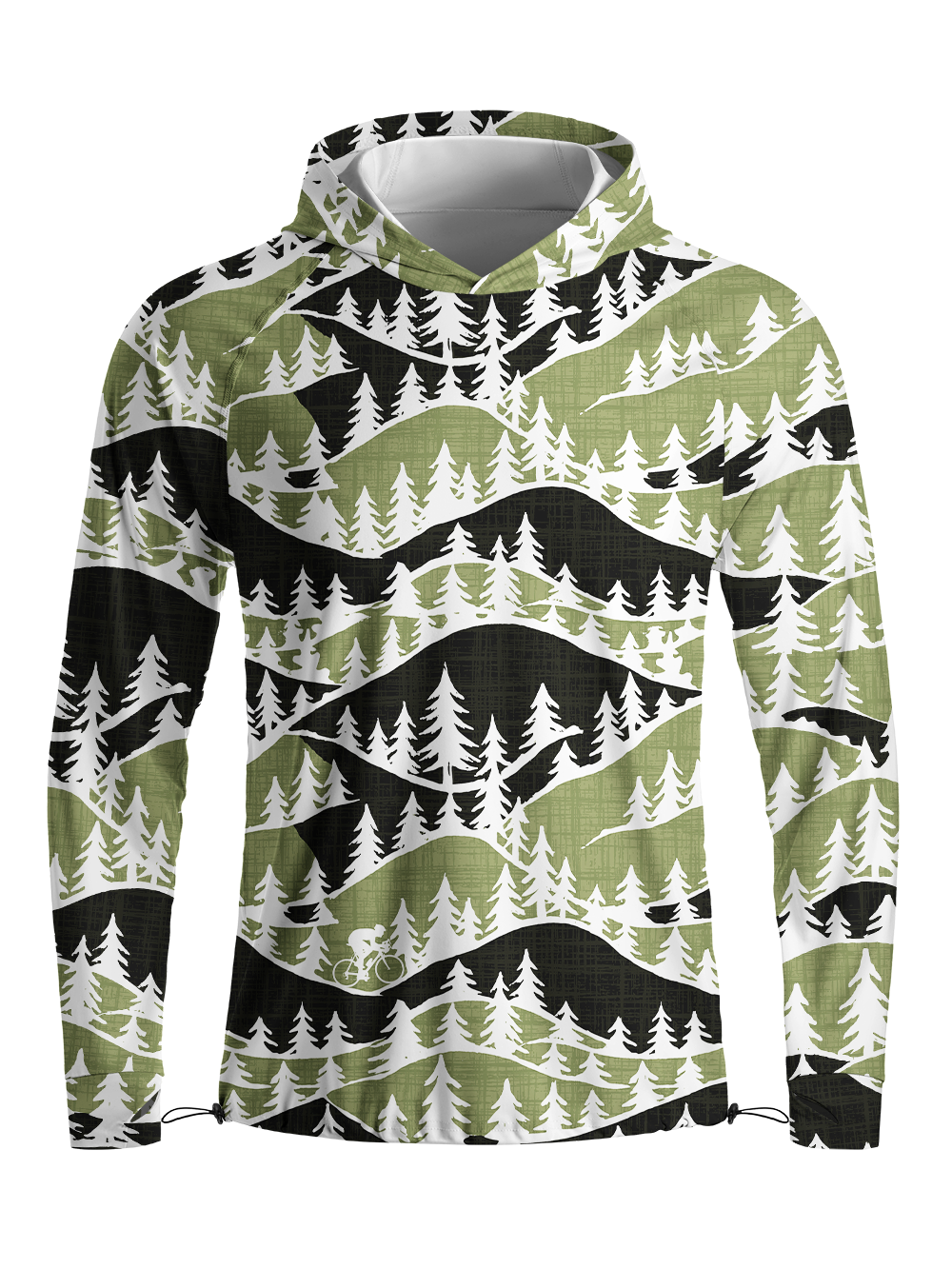 Orionride Forest Ride Long Sleeve Cycling Hoodie Shirt