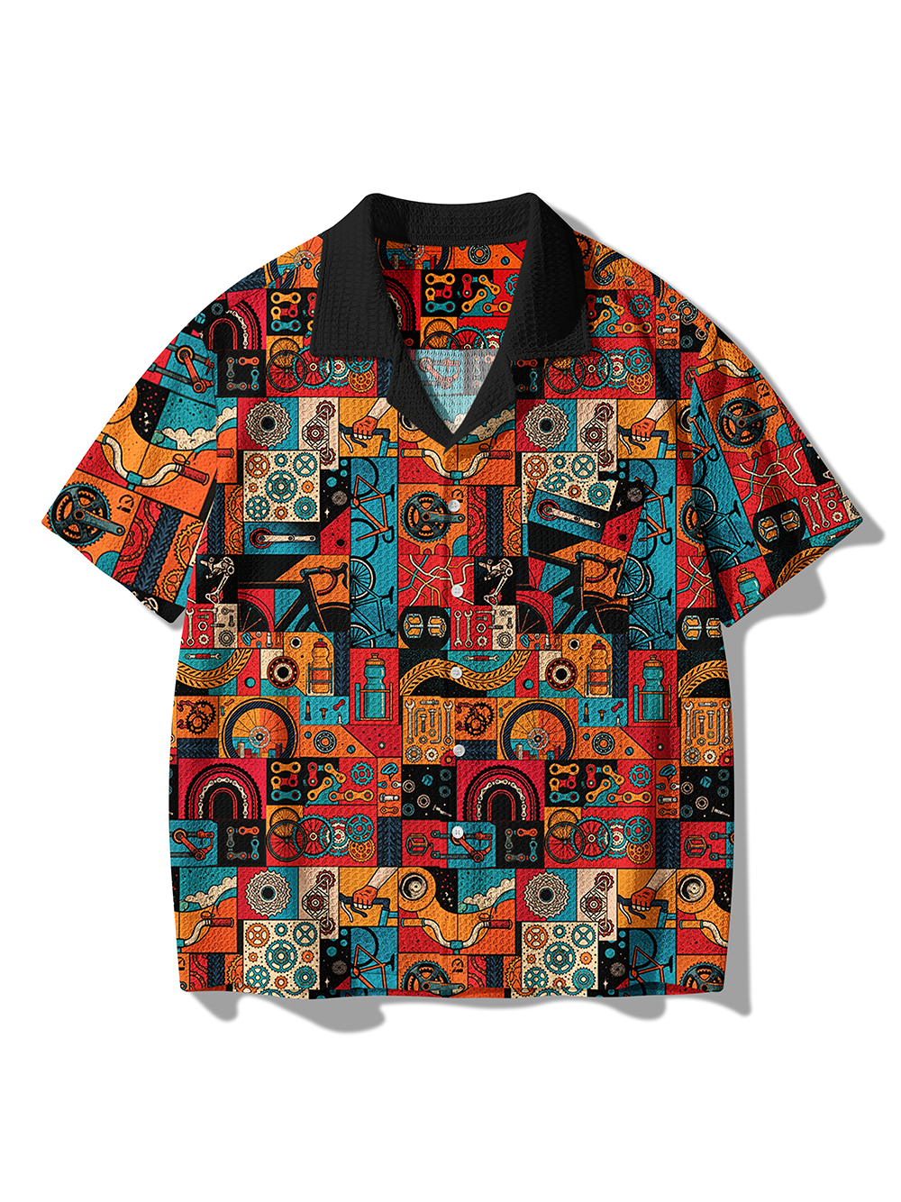 Orionride Exploration And Freedom Men's Camp Collar Knitted Shirt