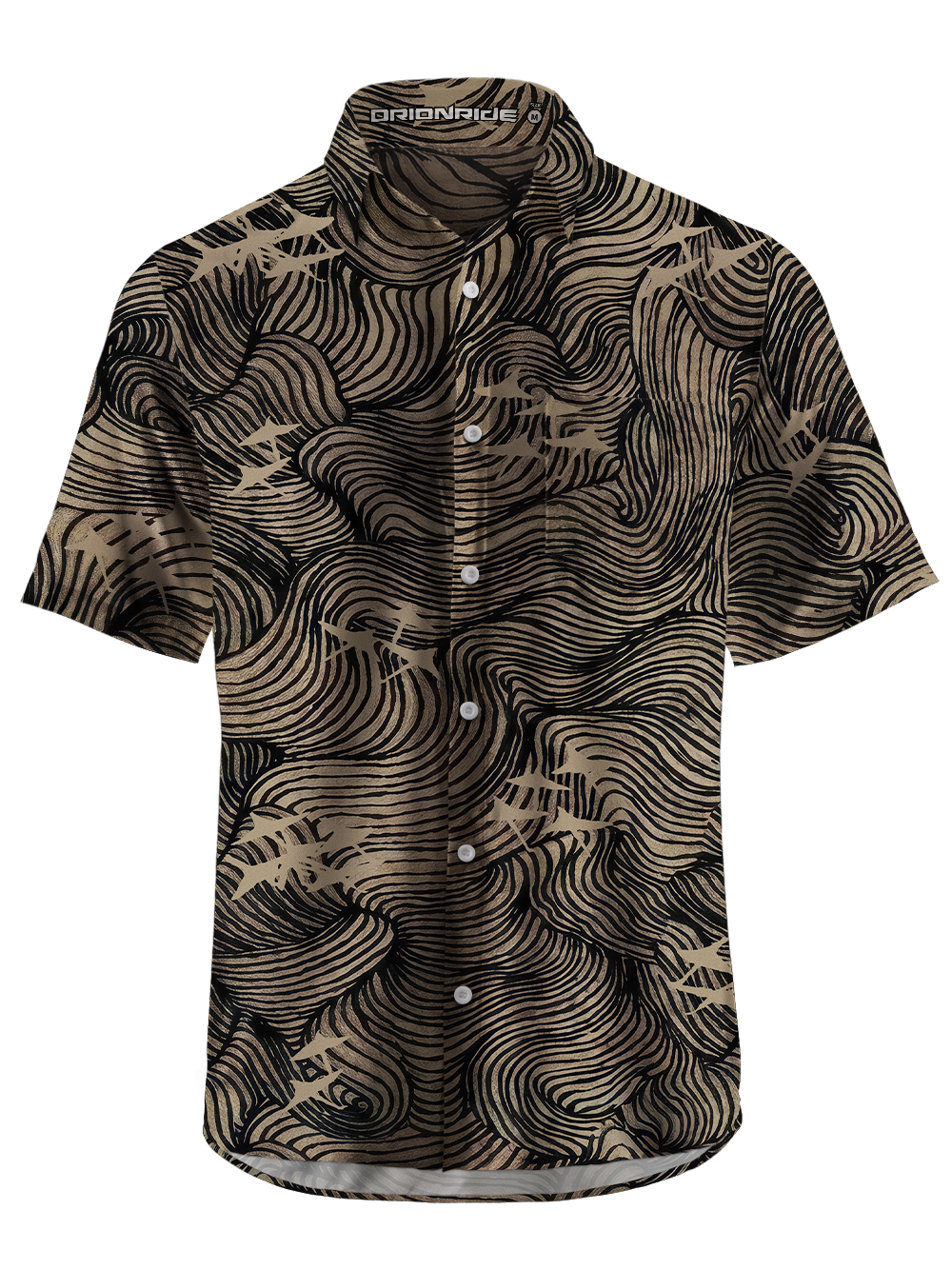 Orionride Gold Line Flow Zipper Pockets Ultra Lightweight Short Sleeves Gravel Shirt